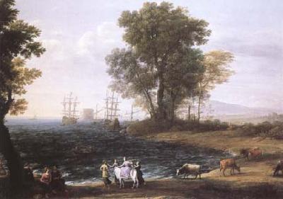 Claude Lorrain Coast Scene with the Rape of Europa (mk25)